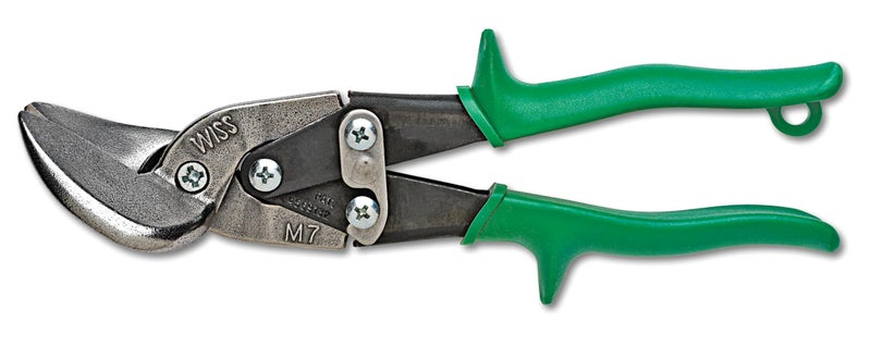Wiss قصاصات الطيران Crescent Wiss 9-1/4 بوصة Metalmaster Offset المستقيمة واليمنى - M7R Green - Image 1